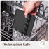 Black Silicone Spoon Rest with Drip Pad - Heat-Resistant Utensil Rest & Spoon Holder for Kitchen Counter