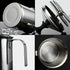 14-Ounce Stainless Steel Manual Milk Foamer, Hand Pump Frothing Pitcher for Cappuccino and Latte