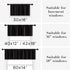RV Curtains for Camper Windows Blackout 2 Pack Valances Waterproof Light Blocking Blackout Thermal Insulated Small Curtains for Basement Window Bathroom Men Decor 42 x 18 Inch Length,Dark Gray/Grey by XTMYI