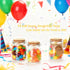Brajttt 3.4 oz Lids,48 Small Glass Jar with Cork pcs Mini Glass Bottles,Spell Jars with Twine and Labels,Pudding Yogurt
