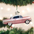 Old World Christmas Glass Blown Ornament - Classic Car (46023), Pink