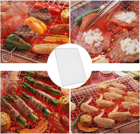 Stainless Steel BBQ Grill Rack Grids for Roasting or Baking, Oven & Dishwasher Safe