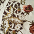 23"x47"Red USTIDE Embroidery Flower Table Runner Roses Design Table Overlays Durable Cut Work Table Cloths Table Cover