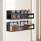 Magnetic Spice Rack for Refrigerator, 2 Pack Metal Magnetic Shelf Organizer for