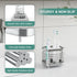 Electric Toothbrush Holder for Bathroom, Stainless Steel Organizer Storage Cup for Countertop Sink