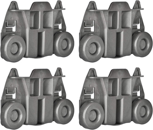 4-Pack W10195417 Dishwasher Wheels Replacement for Kitchen-Aid, Kenmore, Whirlpool, and JennAir