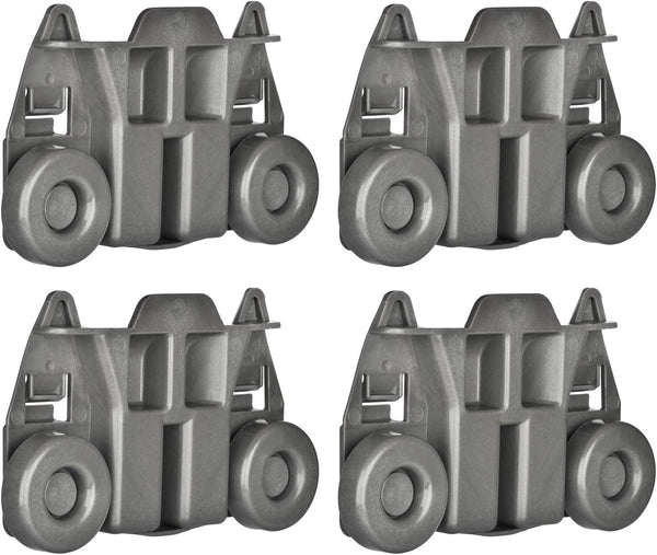 4-Pack W10195417 Dishwasher Wheels Replacement for Kitchen-Aid, Kenmore, Whirlpool, and JennAir
