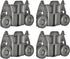 4-Pack W10195417 Dishwasher Wheels Replacement for Kitchen-Aid, Kenmore, Whirlpool, and JennAir