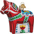 Old World Christmas Glass Blown Ornaments - Swedish Dala Horse for Christmas Tree