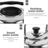 Alipis Stovetop Tea Kettle, 4L Stainless Steel Whistling Water Kettle with Cool Handle