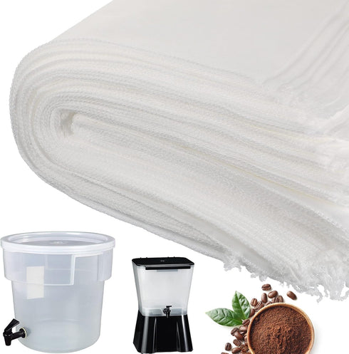 150 Pieces Brew Bags 16"*20", Large Commercial Cold Brew Coffee Filters for 5 Gallon System, Home Brewing