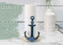 12 inch Elanze Designs Nautical Anchor Resin and Wood Paper Towel Holder
