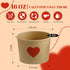 Hsei 60 16oz Pcs Valentine's Day Disposable Soup Bowls Heart Ice Cream Cups Snack Paper Bowls Dessert Sundae Yogurt