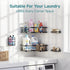 5-Pack, Veken Corner Shower Caddy Advanced Rustproof Design, No Drilling Adhesive Shelves, Rack with Soap Holder, Large