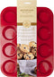 Mrs. Anderson's Baking Silicone 12-Cup Muffin Pan, BPA Free, Non-Stick, 13.5 x 10 x 1.25-Inches