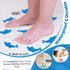 Pack 12 S&X Bathtub Non Slip Stickers,Grippy Dolphin Adhesive Treads Fine Gritty Textured Surface of Shower Floor Non