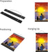 24 inch Wide Magnetic Poster Hanger Frame, 24x36 24x18 24x32 Wood Frame for Posters, Prints, and Artwork