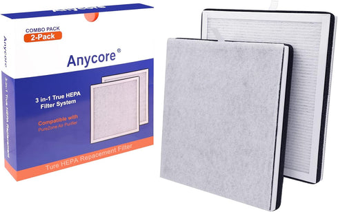 For Purezone Filter Replacement Compatible with Pure Enrichment PureZone Air Purifier, 3-in-1 H13 Grade