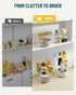 Set 4 Countertop Bobomoment Acrylic Cabinet Organizer, of Spice Rack Organizer for Cabinet, Desk Shelf Organizer