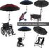 DUOUPA 50+ 360 Patio Umbrellas UPF Adjustable Shade Umbrella,Beach Umbrella with Universal Clamp,Beach Clamp on