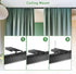 TOKPLNU Ceiling Curtain Track Accessories, Flexible Bendable Black Curtain Rail 12Ft for Ceiling Wall Mount