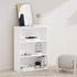 Furinno Pasir 3-Tier Open Shelf Bookcase, Plain White, Modern Storage Solution