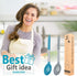 Pack of 2 Large Silicone Slotted Spoon - Kitchen Skimmer with High Heat Resistant BPA Free Non Stick Cooking Ladle