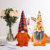 3 Pcs Fall Decoration Gnomes Plush Elf Doll Figurine with Pumpkin and Autumn Maple Leaves for Thanksgiving