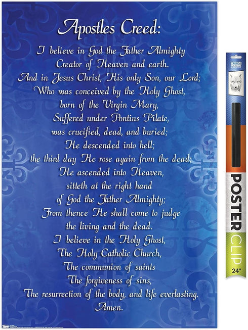 Trends International The Apostle's Creed Wall Poster, 22.375" x 34", Premium Poster & Clip Bundle