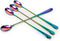 Long-handled Ice Tea Spoon, Cocktail Stir Spoons, Stainless Steel Coffee Spoons, 9 Inch Iridescent Scoop