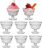 Vintage Glass Dessert Bowls, Dessert cups Set of 8, 9 oz Sundae