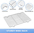 Baking Sheet with Cooling Rack, 1 Cookie Sheet + 1 Baking Rack, Stainless Steel Small Baking Sheet Pan, 10.4 x 8 x 1
