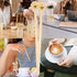 5.9inch 100 Count KTOJOY Wooden Coffee Stirrers with Round Ends, Disposable Stir Sticks for Coffee & Cocktails, Wooden