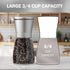 Set 4 Home EC Original Stainless Steel Sea Salt and Pepper Grinder of - Adjustable Ceramic - Glass Salt and Pepper