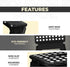 Utopia Home Folding Step Stool - Lightweight Plastic Foot Stool, 9 Inch Height, Holds Up to 300 lbs (Black)