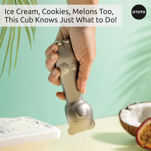OTOTO Ice Cub Bear Ice Cream Scoop - Cool Kitchen Gadgets, White Elephant Gifts, Cute Kitchen Accessories, Funny Gifts
