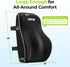 AUVON Lumbar Support Pillow for Office Chair with Patented Bulge for Lower Back Support, Ergonomic Office Home