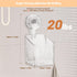 Greraes Shower Caddy Suction Cup Storage Rack Clear Acrylic Shower Shelves Glacier Water Ripples Corner Shelf
