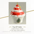 Spode Christmas Tree Ornament Cupcake, Long-Lasting Holiday Decoration for Christmas Tree & Seasonal Display