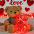6 Pack 7 20 LAMPHOME Red Valentine's Fairy Lights Battery Operated (Included), ft LED Mini String Lights, Waterproof