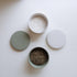 Countertop KIBAGA Beautiful Ceramic Salt Cellar with Lid - Spacious Container for Your Kitchen Keeps Salt Flakes Dry