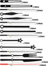 Mudder Black Clock Hands Replacement Kit - 14 Styles Non-Ticking Clock Movements, DIY Clock Parts