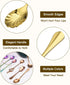 uxcell 7Pcs Stainless Steel Shell Shape Coffee Spoon, 5 Inch Tableware Dessert Spoons for Tea, Coffee, Cake
