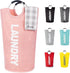 Caroeas 90L Waterproof Laundry Basket, Collapsible Laundry Hamper with Padded Handles, Stands Up Well (13 Colors)