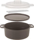 PrepSolutions 4-Piece Microwave Ramen Bowl To-Go - Gray, Includes Soup Spoon, Dishwasher Safe, BPA-Free