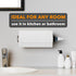 SpaceAid SprayNeat Paper Towel Holder with Spray Bottle, Under Cabinet Paper Towels Holders with Sprayer Inside Center