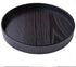River Restaurant(10.6inch, Round Wood Serving Tray, Solid Wooden Decorative Tray Non-Slip Tea Coffee Table Tray Snack