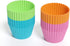 Bakerpan Silicone Mini Cupcake Holders, Mini Cupcake Liners, 24 Pack (Multi)
