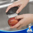 MR.SIGA Fruit and Vegetable Cleaning Brush, Pack of 2, Non Slip Comfortable Grip, Black