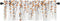 Watercolor Fall Leaves Window Valance: 54 x 18 Inch Orange Leaf Vine Curtains for Bedroom and Living Room